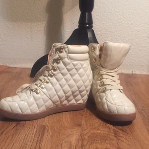 NWOB - Wedge heel sneakers. Never worn.